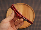 Bespoke Patina Red Alligator Leather Watch Strap for Panerai 20/22/24/26/27mm
