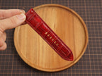 Bespoke Patina Red Alligator Leather Watch Strap for Panerai 20/22/24/26/27mm