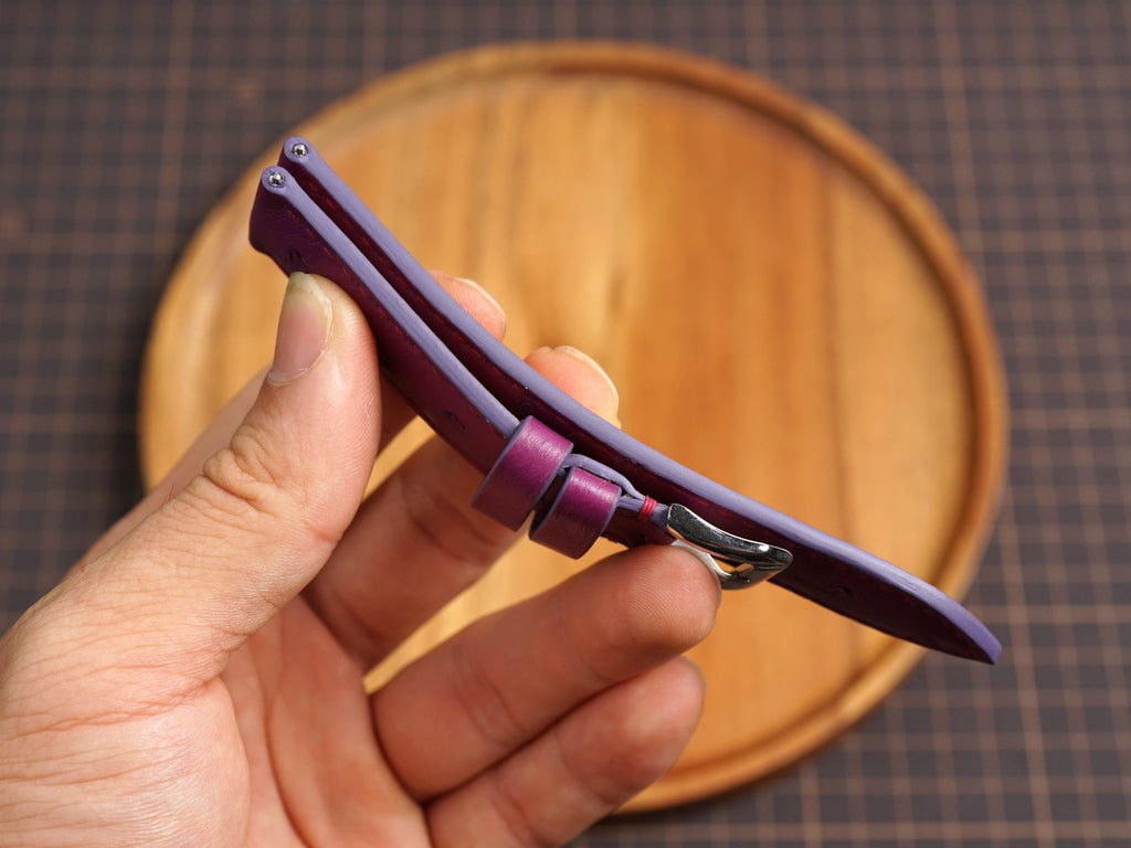 Bespoke Purple Ostrich Leather Watch Strap, Dress Watch Band