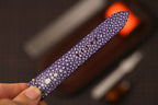 Bespoke Purple Single Pearl Stingray Leather Watch Strap for Panerai 20/22/24/26/27mm