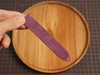 Bespoke Berry Purple Suede Leather Watch Strap, Vintage Watch Band