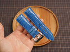 Bespoke Royal Blue Alligator Leather Watch Strap for Panerai 20/22/24/26/27mm