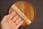 Bespoke Single Pearl Beige Stingray Leather Watch Strap