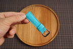Bespoke Sky Blue Ostrich Leather Watch Strap