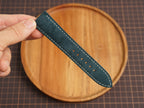 Bespoke Teal Green Suede Leather Watch Strap, Vintage Watch Band