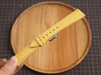 Bespoke Yellow Matte Lizard Leather Watch Strap, Dress Watch Band