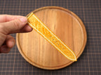 Bespoke Yellow Ostrich Leather Watch Strap, Flat and Padded Design