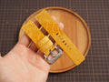Bespoke Yellow Ostrich Leather Watch Strap for Panerai 20/22/24/26/27mm