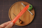 Bespoke Orange Toad Leather Watch Strap