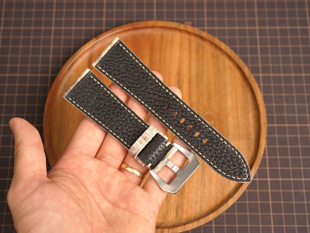 Bespoke Himalayan Alligator Leather Watch Strap for Panerai 20/22/24/26/27mm