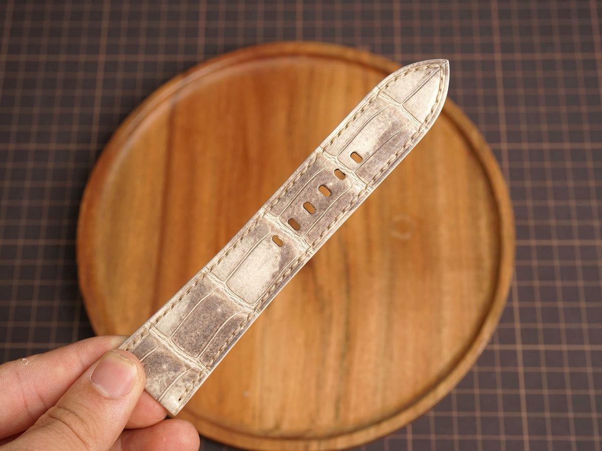 Bespoke Himalayan Alligator Leather Watch Strap for Panerai 20/22/24/26/27mm