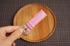Bespoke Light Pink Alligator Leather Watch Strap for Panerai 20/22/24/26/27mm