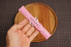 Bespoke Light Pink Alligator Leather Watch Strap for Panerai 20/22/24/26/27mm
