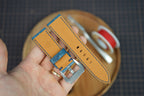 Bespoke Blue Glossy Alligator Leather Watch Strap for Panerai 20/22/24/26mm