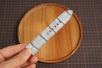 Bespoke Gray Nubuck Alligator Leather Watch Strap for Panerai 20/22/24/26/27mm