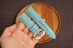 Bespoke Sky Blue Alligator Leather Watch Strap for Panerai 20/22/24/26mm