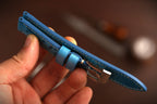 Bespoke Blue Toad Leather Watch Strap for Panerai 20/22/24/26/27mm