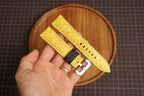 Bespoke Yellow Toad Leather Watch Strap for Panerai 20/22/24/26/27mm