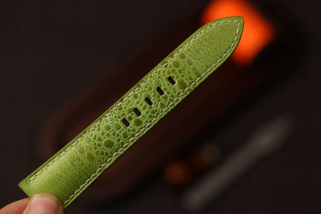 Bespoke Green Toad Leather Watch Strap for Panerai 20/22/24/26/27mm