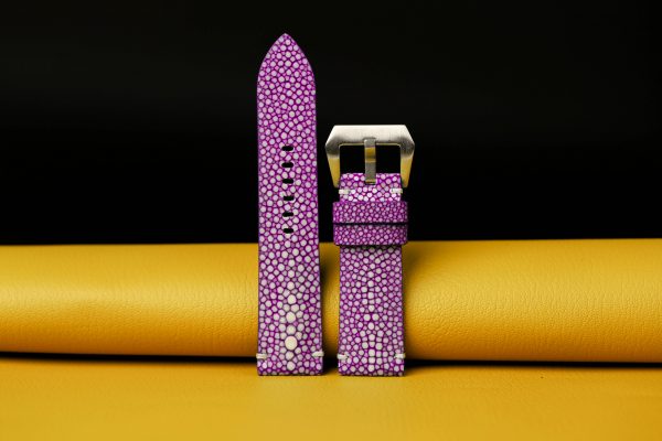 single pearl purble stingray watch strap