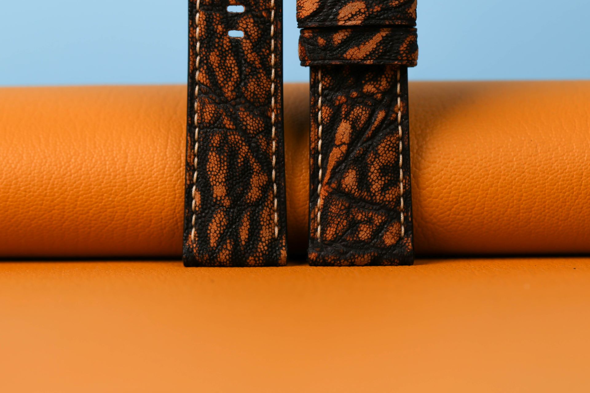 Black Brown Elephant Watch Strap 22mm (7)