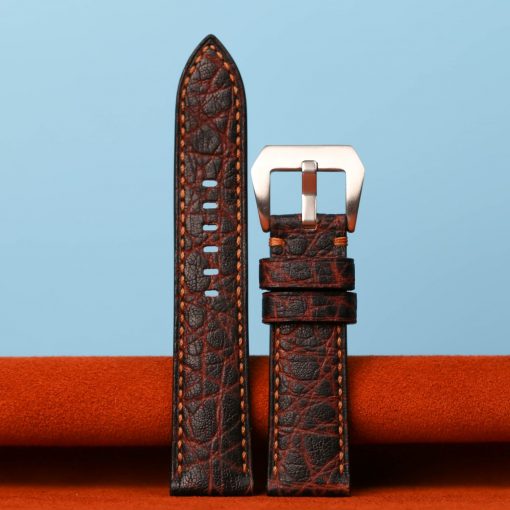 Elephant leather hot sale watch strap