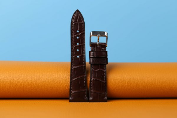 Chocolate Brown Alligator Watch Strap