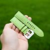 Green toad watch strap