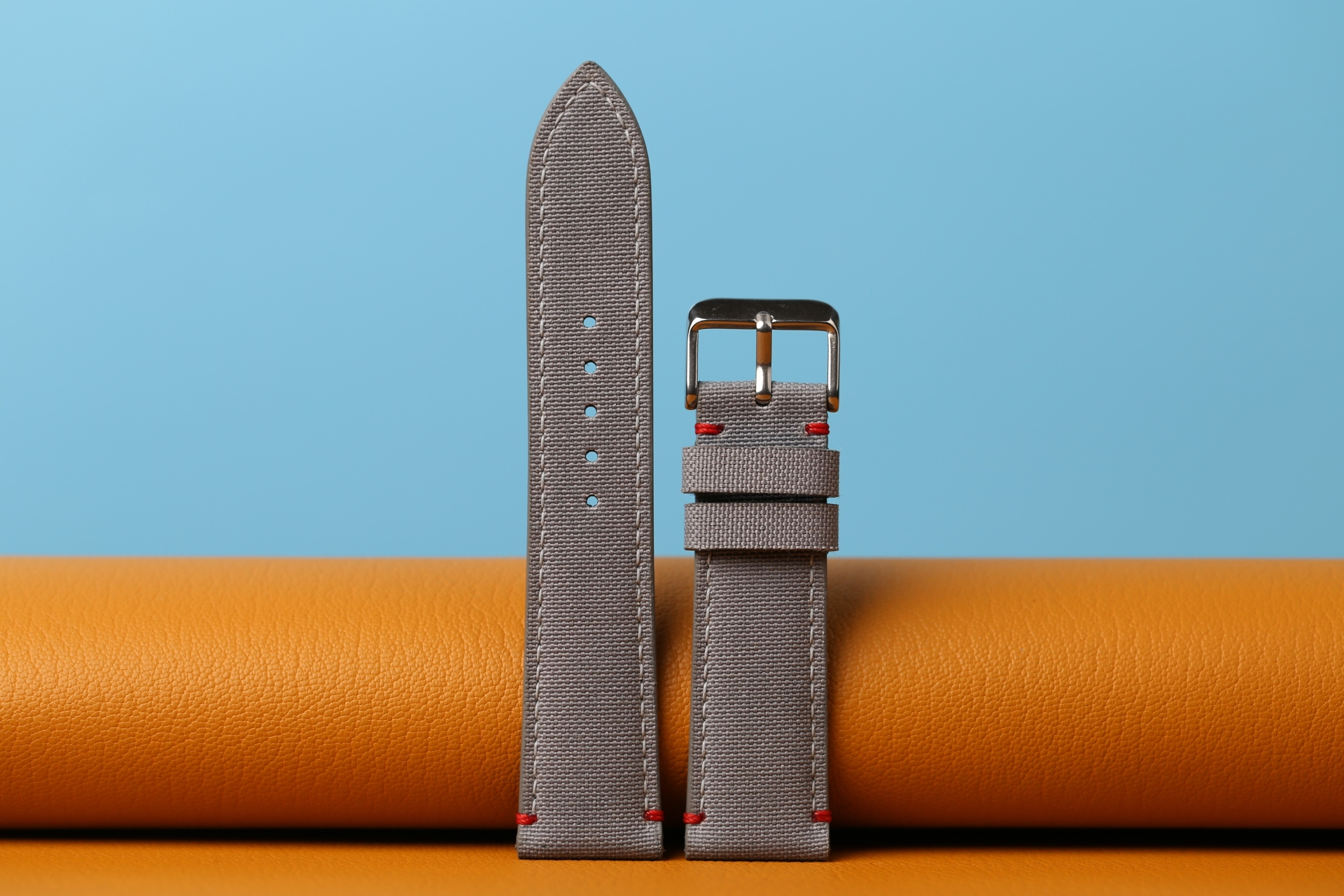 Gray Canvas Watch strap (3)