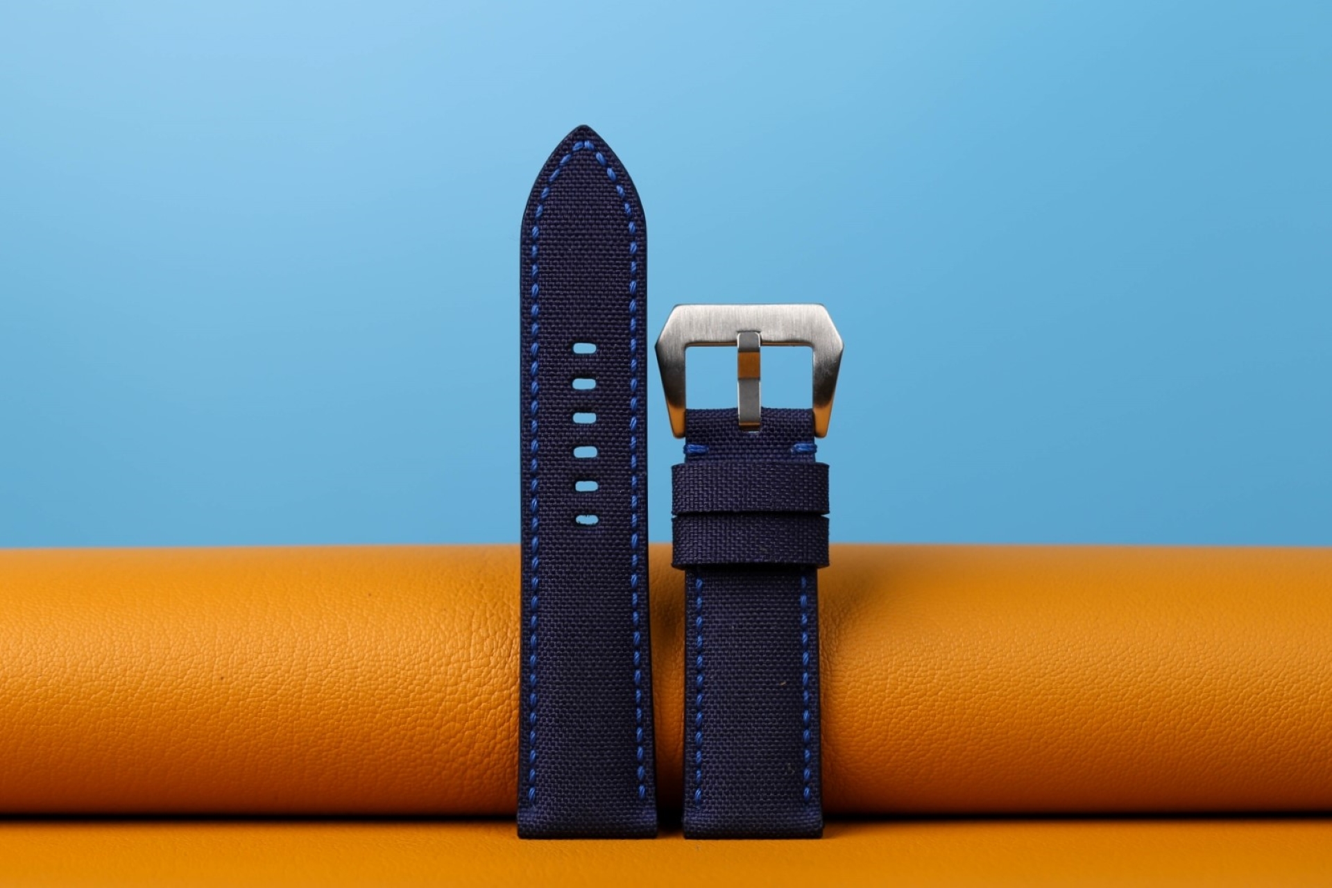 navy canvas watch strap