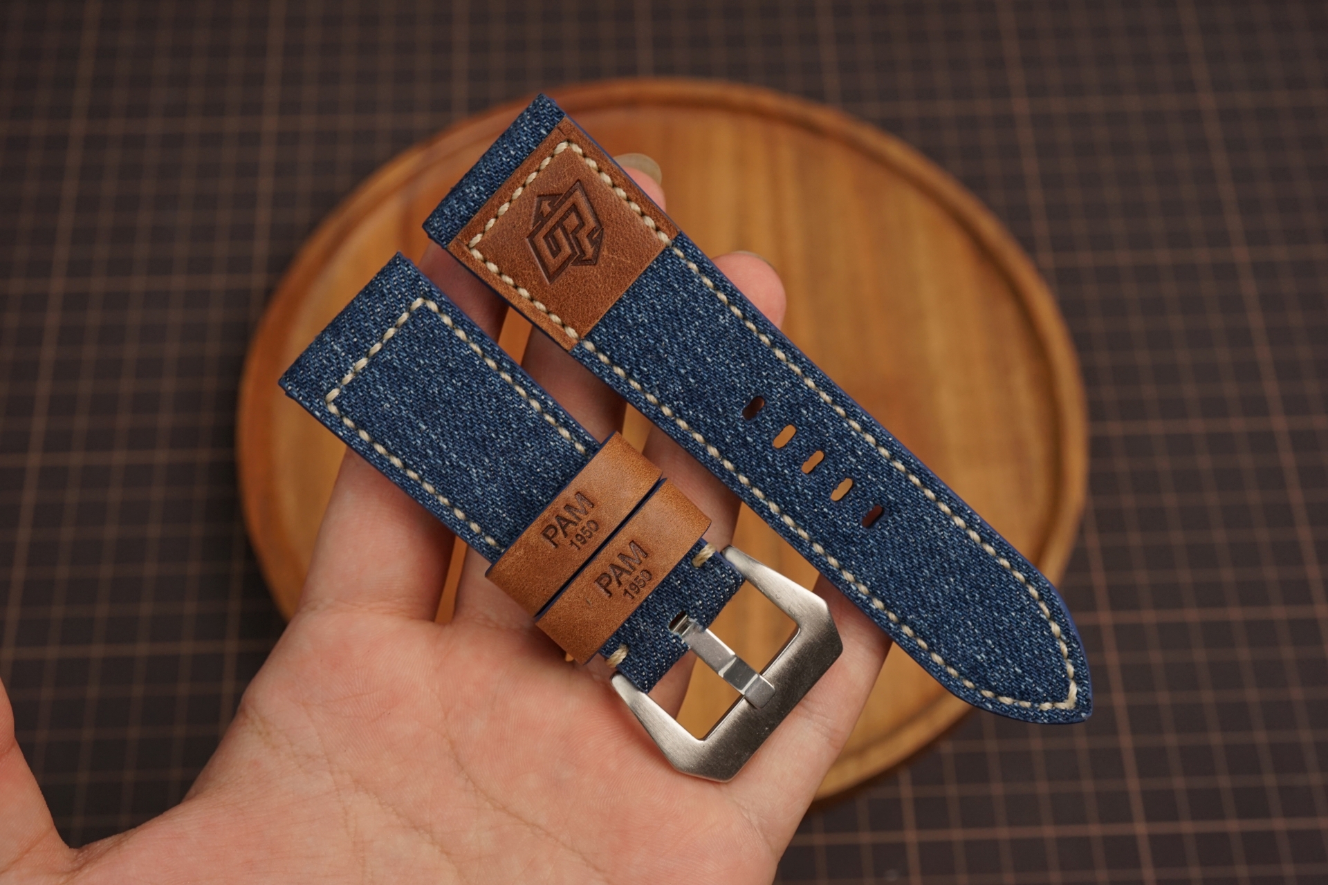 Bespoke Jean Watch Strap, Custom Panerai Watch Strap