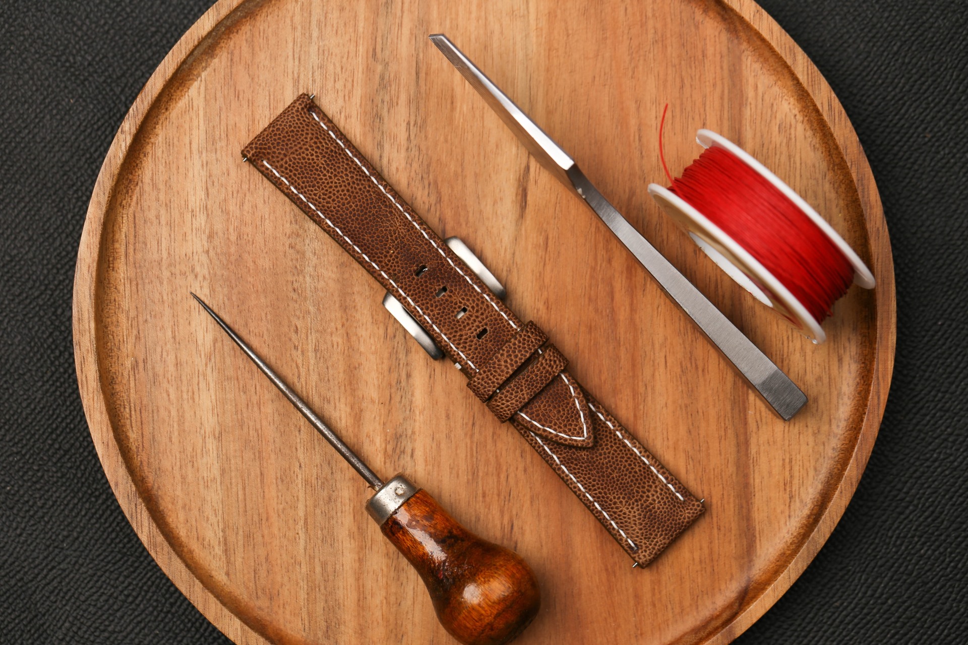 Bespoke Brown Elephant Leather Watch Strap, Oris Watch Strap (11) Bespoke Brown Elephant Leather Watch Strap, Oris Watch Strap