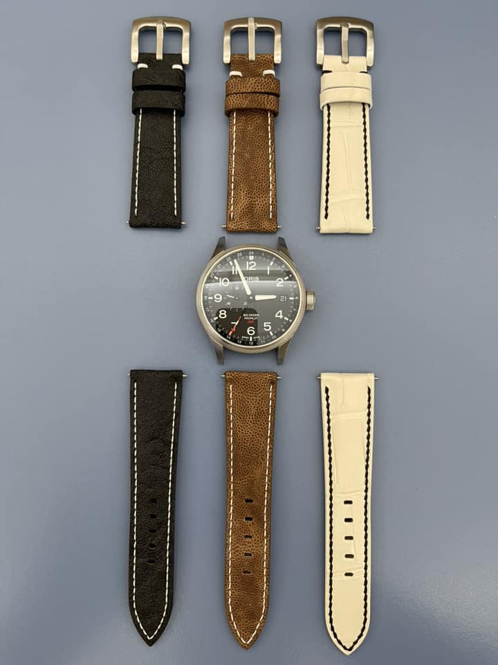 Bespoke Brown Elephant Leather Watch Strap, Oris Watch Strap (13) Bespoke Brown Elephant Leather Watch Strap, Oris Watch Strap