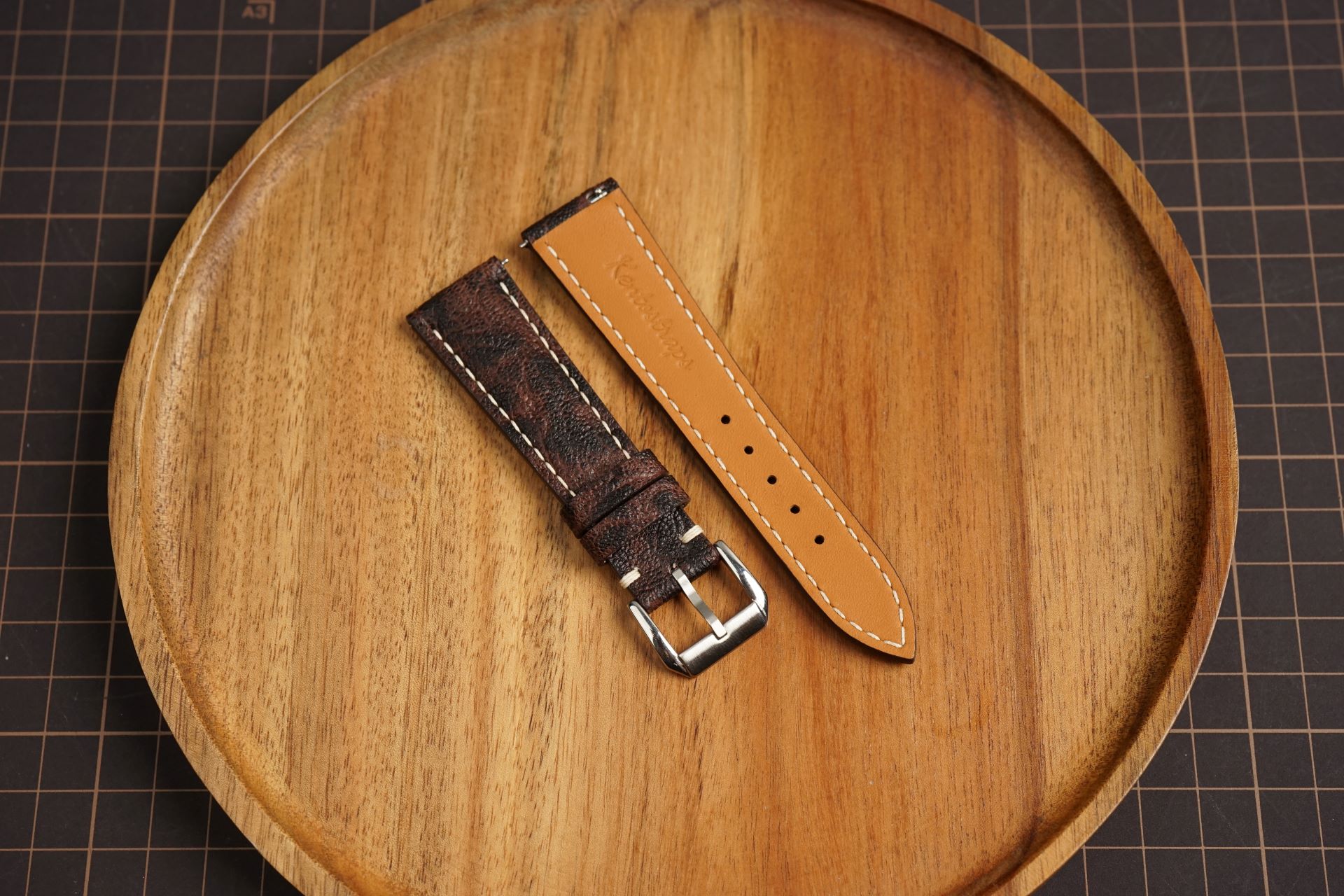 Bespoke Black Burgundy Exotic Leather Watch Strap for Patek Philippe 18mm 19mm 20mm 21mm 22mm (10) Bespoke Black Burgundy Exotic Leather Watch Strap for Patek Philippe 18mm 19mm 20mm 21mm 22mm