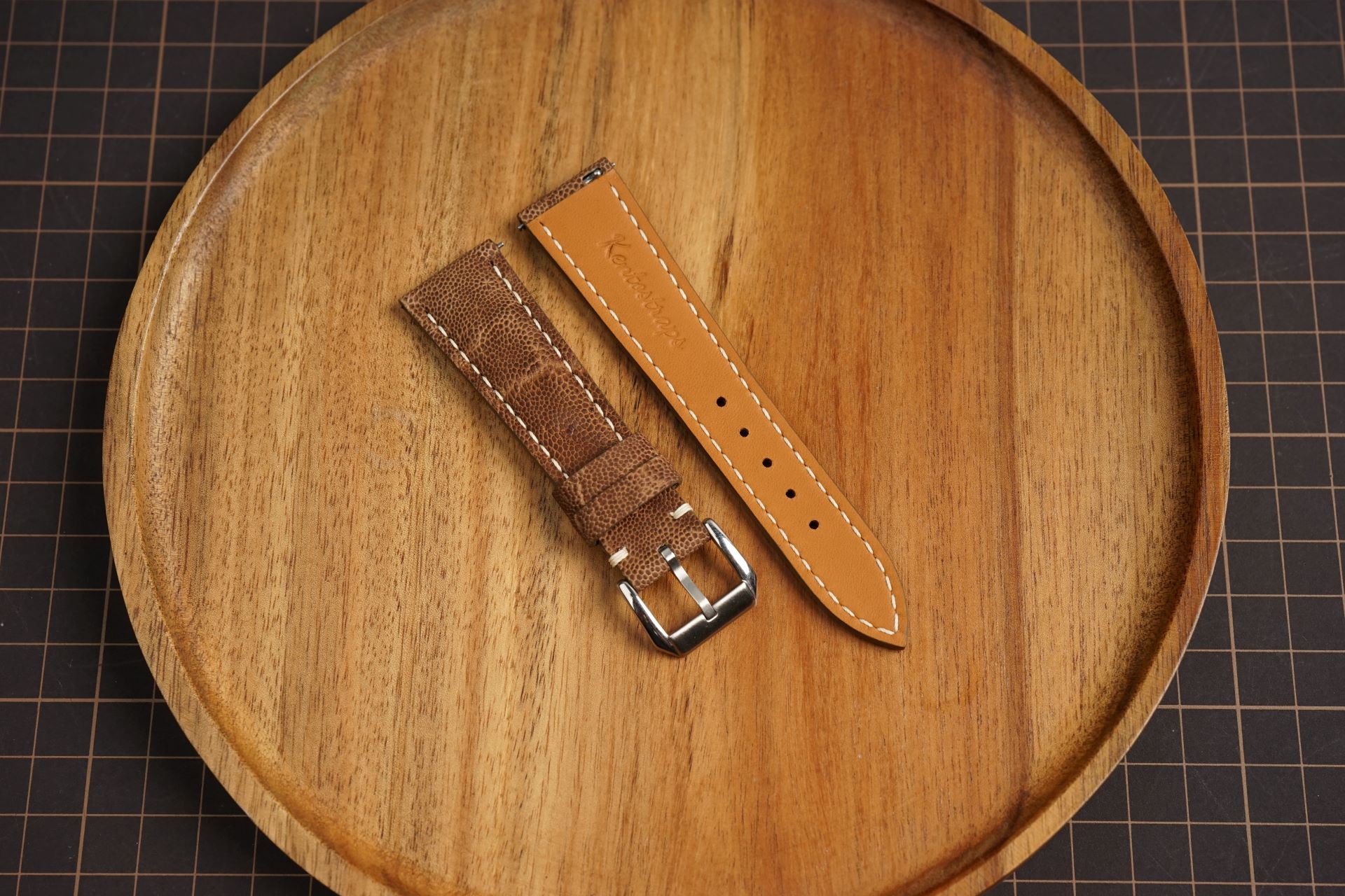 Bespoke Brown Exotic Leather Watch Strap for Patek Phillip 18mm 19mm 20mm 21mm 22mm (10) Bespoke Brown Exotic Leather Watch Strap for Patek Phillip 18mm 19mm 20mm 21mm 22mm