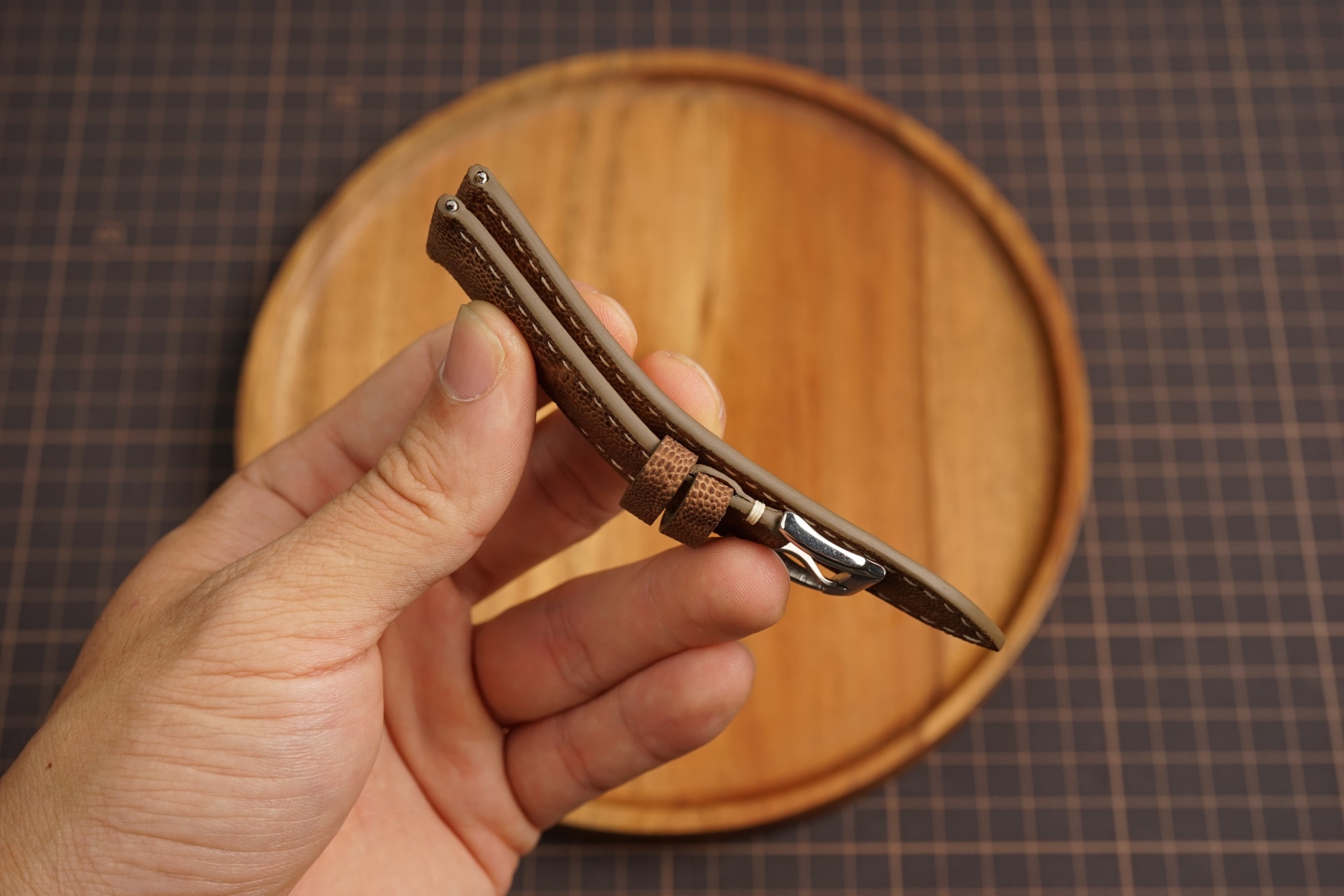 Bespoke Brown Exotic Leather Watch Strap for Patek Phillip 18mm 19mm 20mm 21mm 22mm (3) Bespoke Brown Exotic Leather Watch Strap for Patek Phillip 18mm 19mm 20mm 21mm 22mm