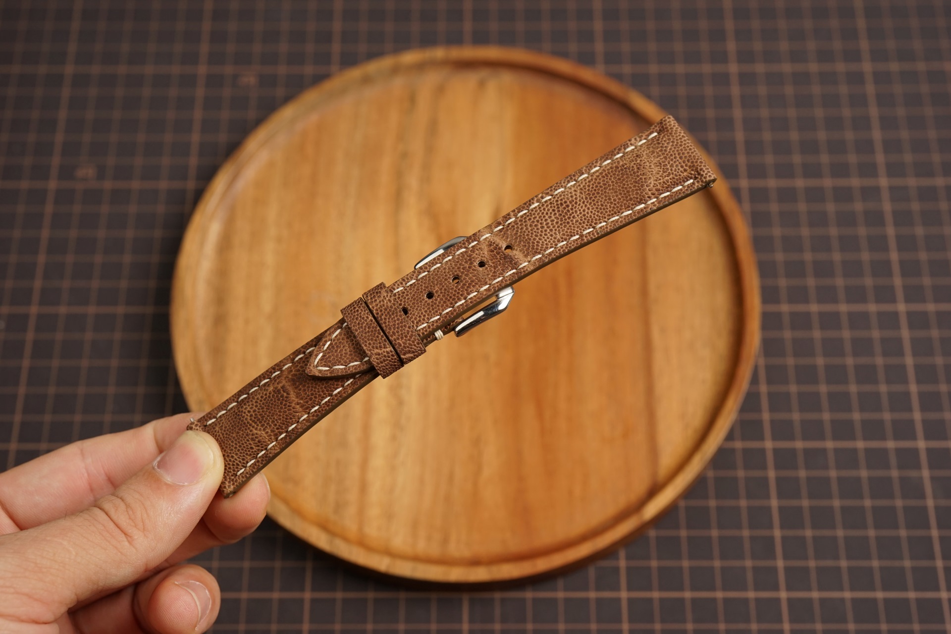 Bespoke Brown Exotic Leather Watch Strap for Patek Phillip 18mm 19mm 20mm 21mm 22mm (6) Bespoke Brown Exotic Leather Watch Strap for Patek Phillip 18mm 19mm 20mm 21mm 22mm