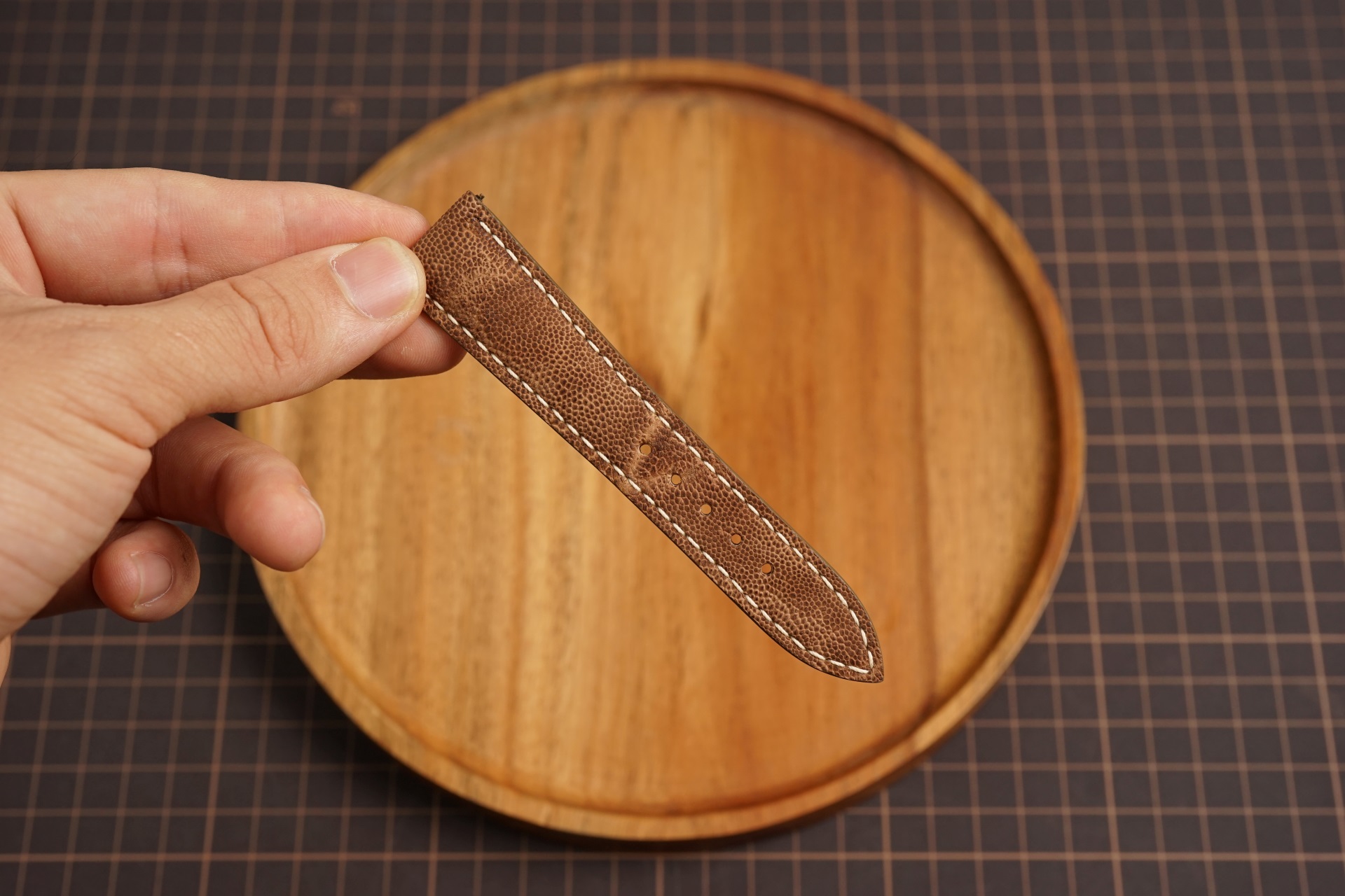 Bespoke Brown Exotic Leather Watch Strap for Patek Phillip 18mm 19mm 20mm 21mm 22mm (8) Bespoke Brown Exotic Leather Watch Strap for Patek Phillip 18mm 19mm 20mm 21mm 22mm